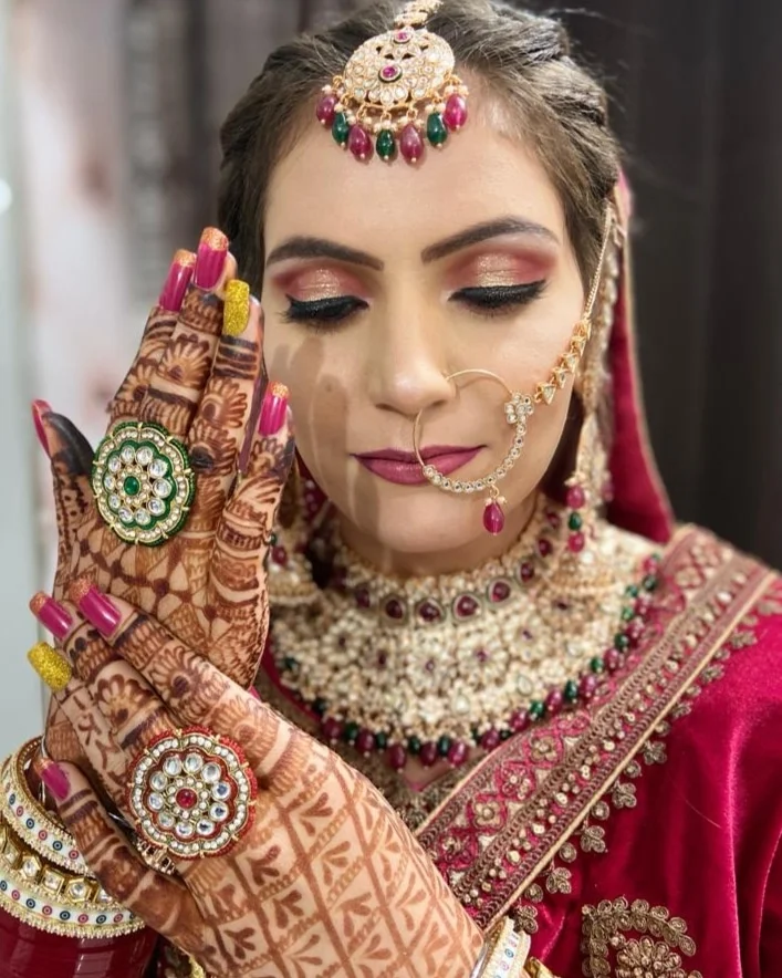 Shehnaj Beauty Parlour pehowa bride makeup